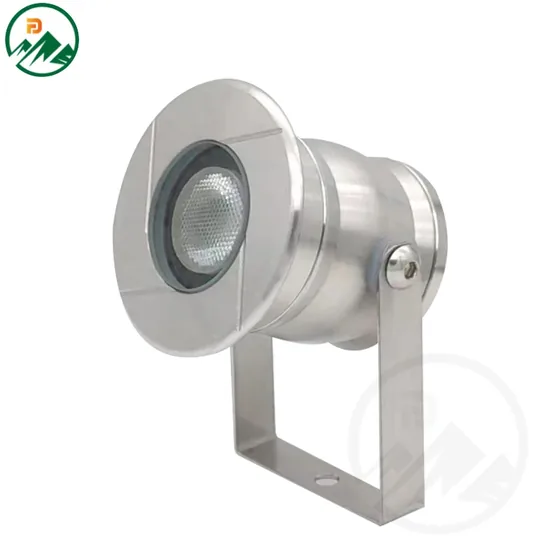 IP68 stainless steel 304 LED underwater light with circular housing and cable