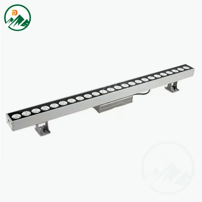 72W LED wall washer FD-LW050L72 mounted on a building facade with even light distribution