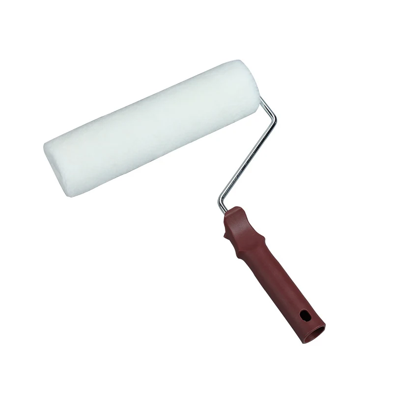 White 9 inch acrylic paint roller refill for cage frame