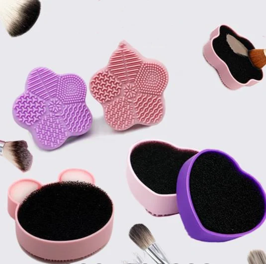 Blumenförmiges Silikon-Pinsel-Reinigungspad zum Reinigen eines Make-up-Pinsels