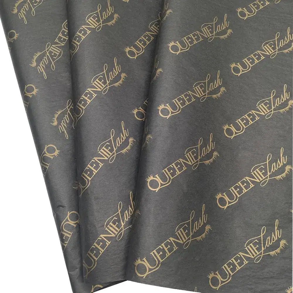 Custom Gold Logo Printed Tissue Paper for Gift Wrapping