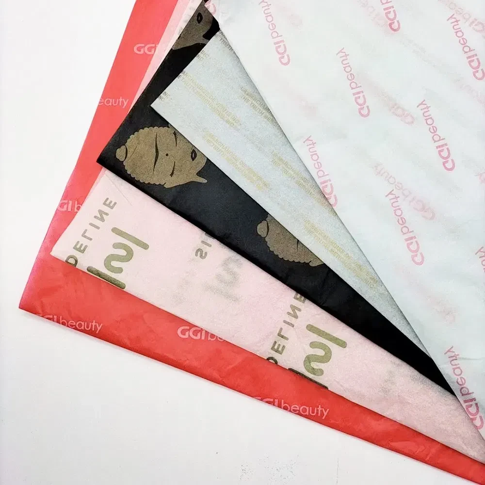 Custom Gold Logo Printed Tissue Paper for Gift Wrapping 4 detail view