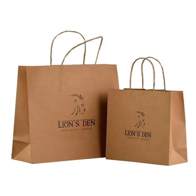 Custom Kraft Paper Luxury Gift Bags with Private Logo 6
