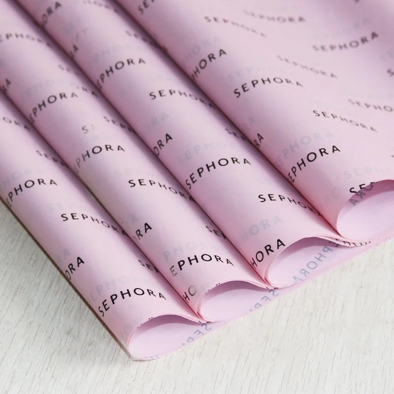 Custom Logo Printed Gift Wrapping Tissue Paper 17GSM 6