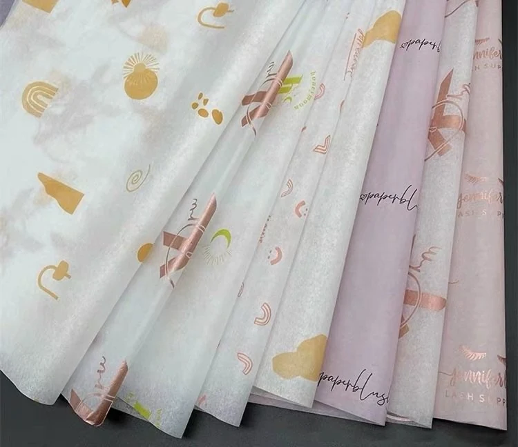 Custom Printed Logo Tissue Wrapping Paper for Clothing & Shoes 4 detail view