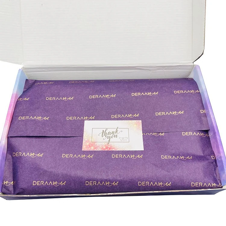 Custom Printed Logo Tissue Wrapping Paper for Clothing & Shoes 6