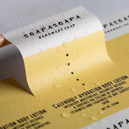 Custom Waterproof Self-Adhesive Brand Logo Stickers - custom paper packaging by FISON