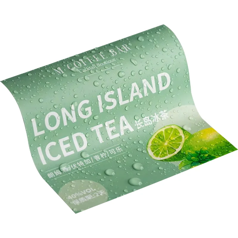 맞춤형 방수 자체 접착 브랜드 로고 스티커 3
