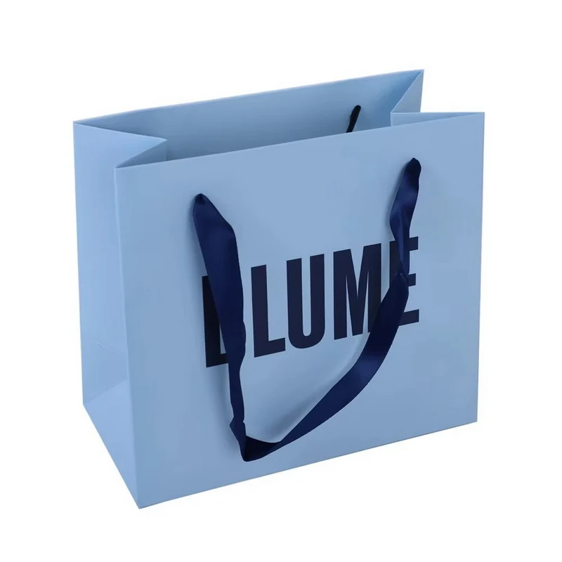 Custom White Kraft Paper Gift Bags with Logo - Luxury Design 9