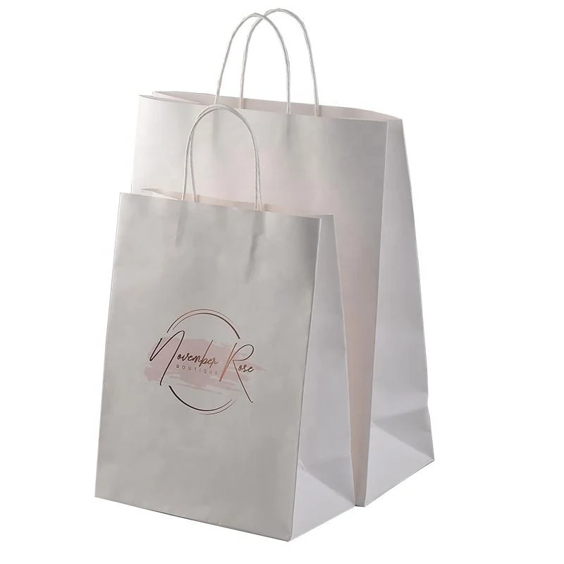 Customizable Recyclable Kraft Paper Bags with Flexo Printing 4 detail view