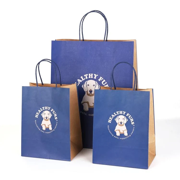 Customizable Recyclable Kraft Paper Bags with Flexo Printing 6 detail view