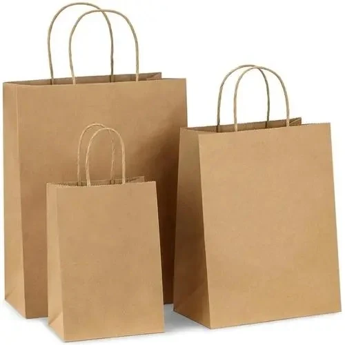 Customizable Recyclable Kraft Paper Bags with Flexo Printing - custom paper packaging by FISON