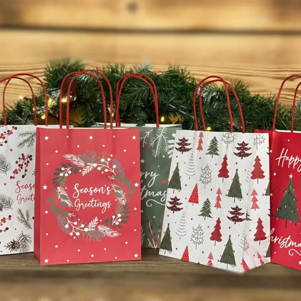 Kraft Christmas Gift Bags with Handle - High Quality 3