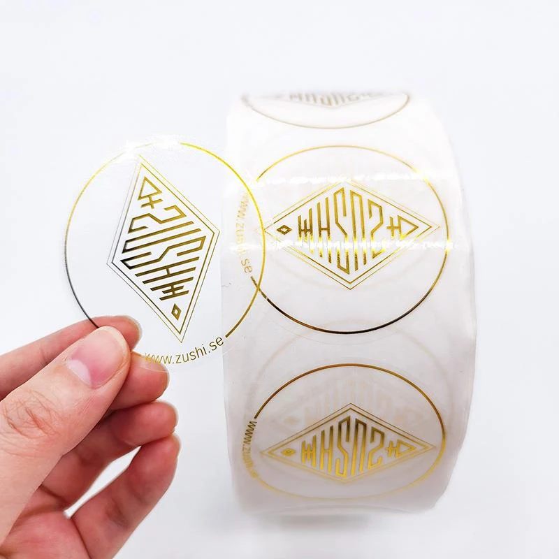 Varnished Paper Labels - Custom Adhesive Sticker Rolls 5 detail view