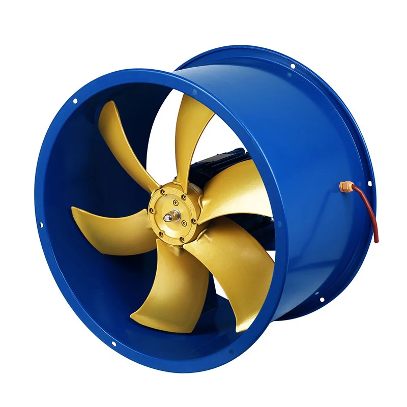 Ventilador axial à prova de explosão azul CBF com pás fundidas em liga de alumínio dourada
