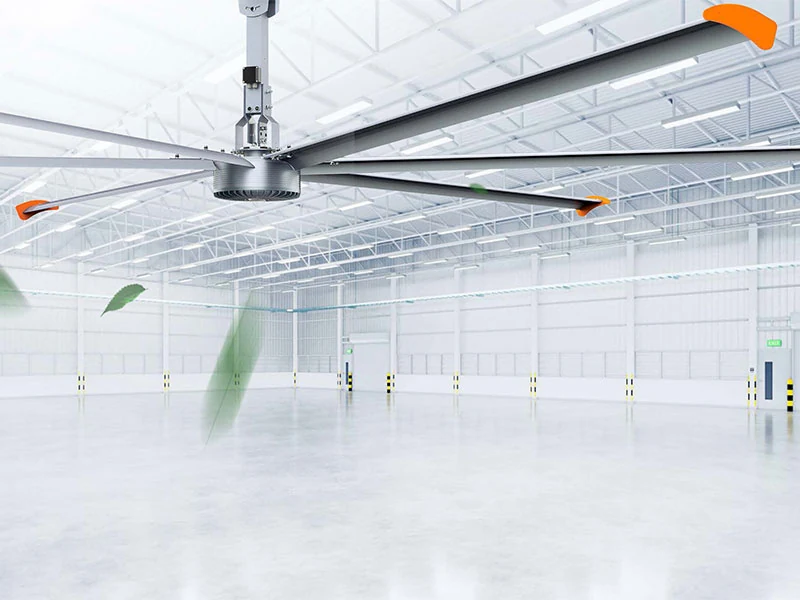 Gama de ventiladores axiais de alta temperatura fotografados na fábrica Diamond