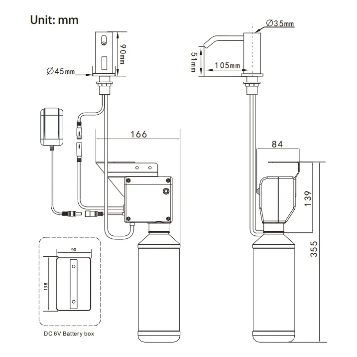 Soap Dispenser-YBA04 — detail view