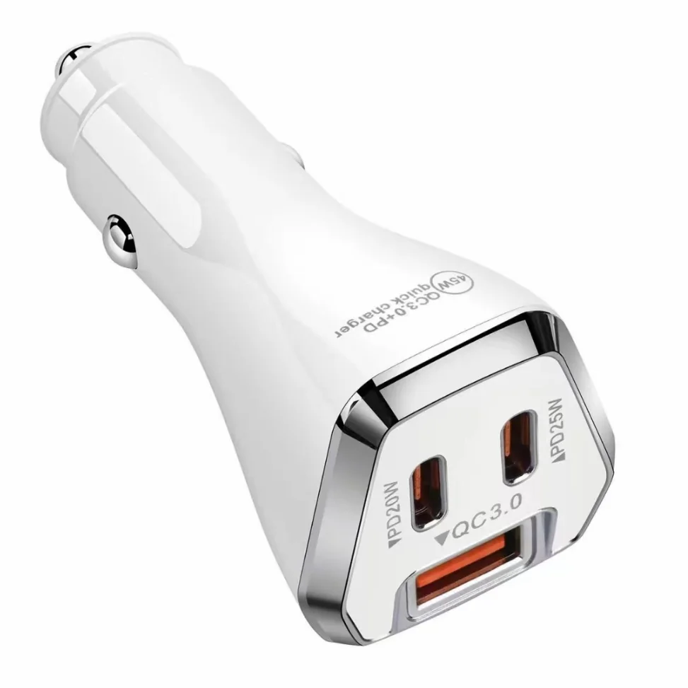 3-Ports Car Charger PD20W+QC18W - car chargers manufactured by FUMEI