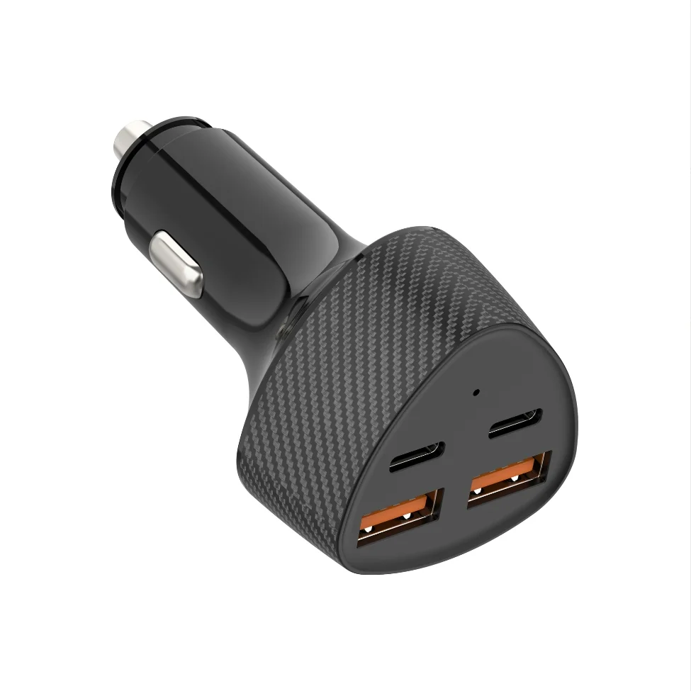 4-ports Car Charger 25W+25W & 50W+17W - car chargers manufactured by FUMEI