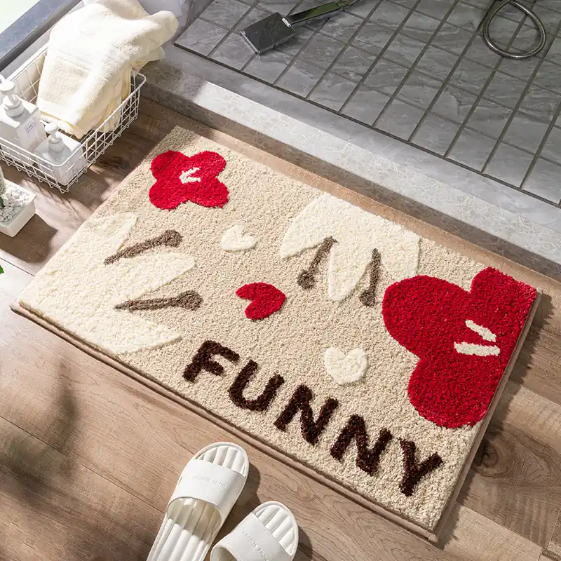 Alfombra de baño fabricada por FunHoming