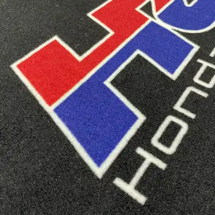Close view of the nylon pile and nitrile rubber edge