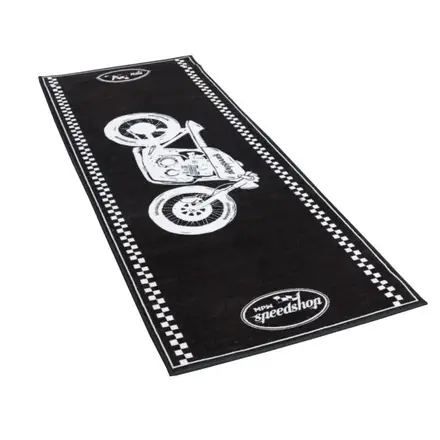 Reverse of the racing mat showing TPR rubber backing