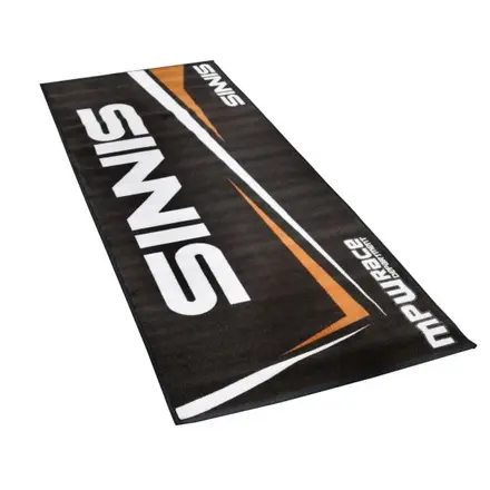 Detail of the printed racing mat surface