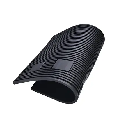 Top view of the ribbed PVC work station pad