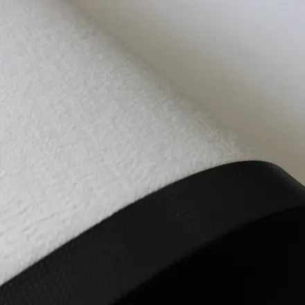 Close view of the polyester non-woven sublimation fabric pile