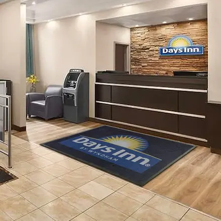 Second custom logo entrance mat design photographed flat