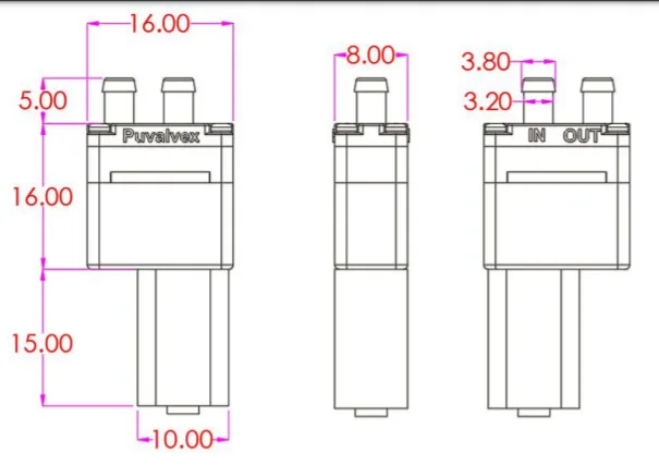 Miniest water pump FW0801XPW