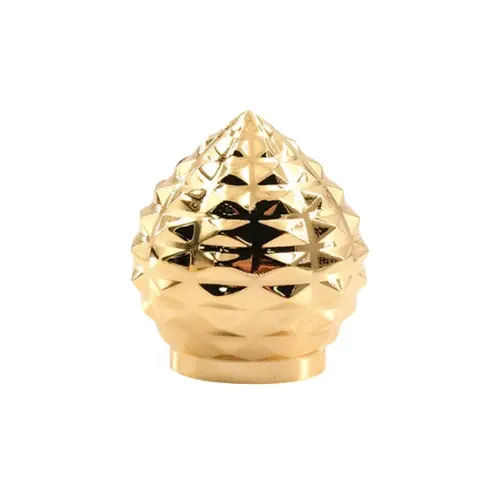Pinecone Textured Gold Perfume Cap