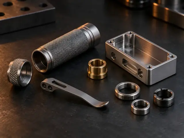 Machined metal components for custom EDC projects