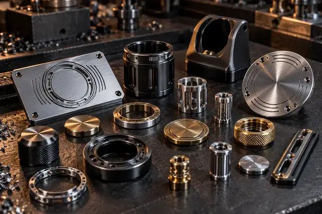 CNC machined metal components for original collectibles and display projects