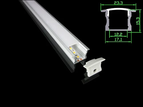 CRST-LL-04 LED Linear Lights with flange - Aluminium LED Profiles