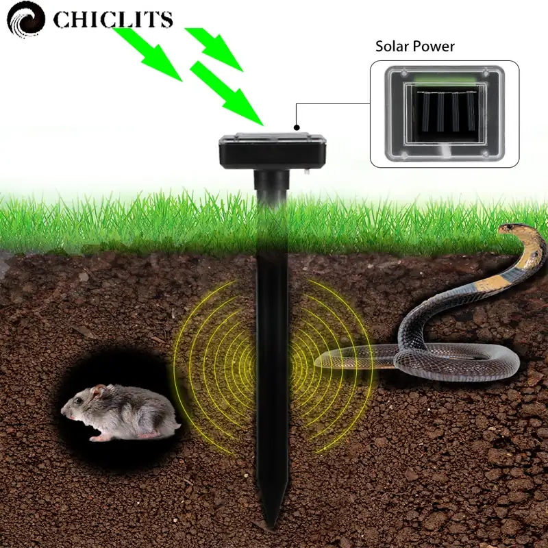 Mouse Gopher Snake Rodent Repeller Solar Lamp - Solar Lawn Lamps
