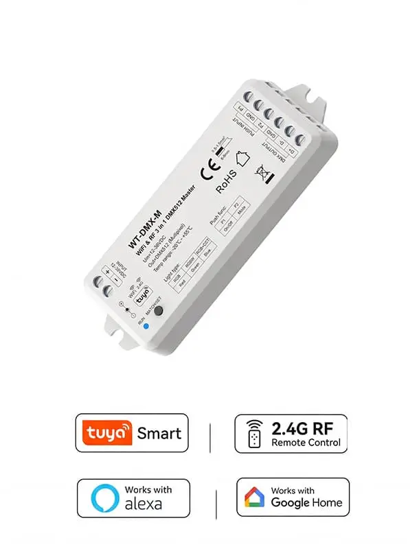 RGB RGBW RGB+CCT 3-in-1 DMX512 Master Controller