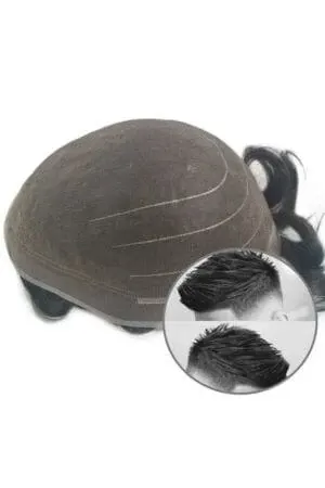 Full Fine Welded Mono Men's Toupee #1B