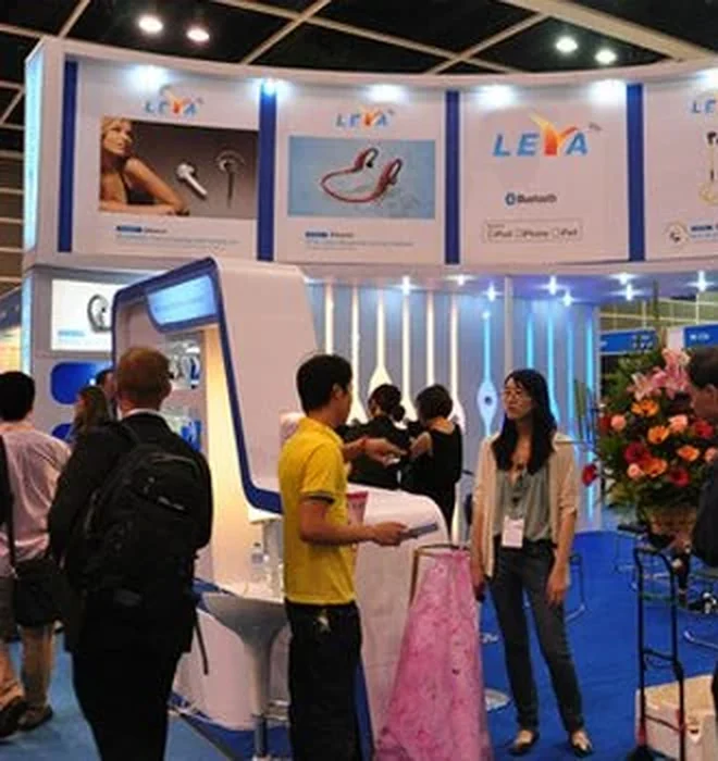 LEVA stand at an international consumer electronics trade show