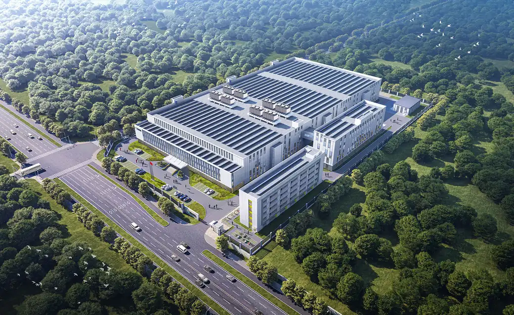 Luftaufnahme des Produktionsstandorts von Hondol Material in Suzhou