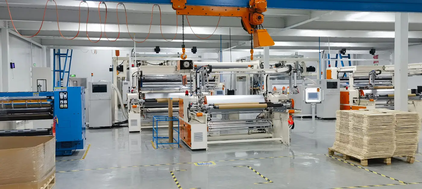 Coating line inside the Hondol Suzhou workshop