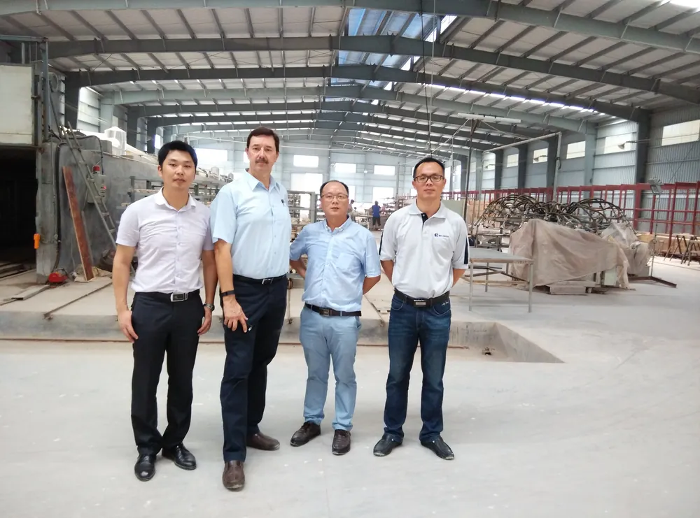 Bri-Tech Technical Manager Bruce Neaves Visits Huaci’s plant