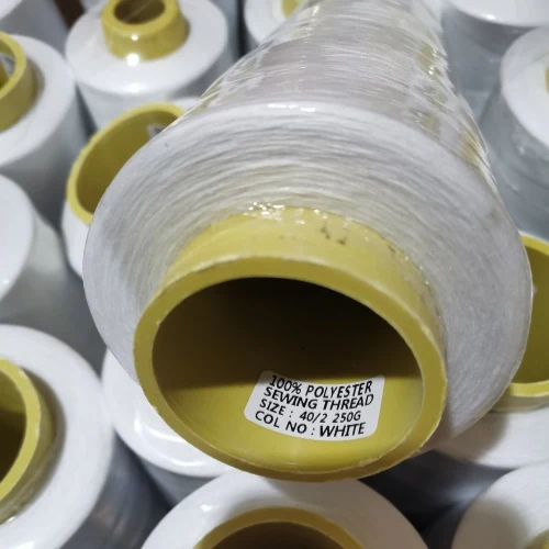 Polyester Sewing Thread 40S/2 on cone at the Hubei HuiLai Textile mill