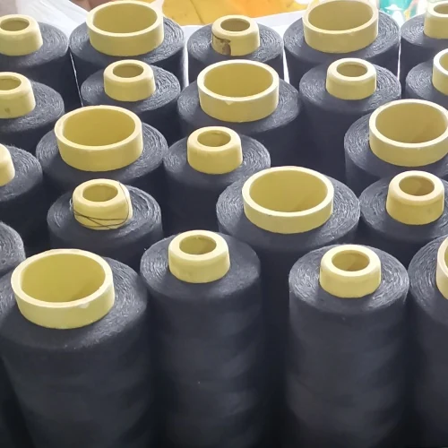 Polyester Sewing Thread 40S/3 on cone at the Hubei HuiLai Textile mill