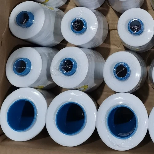 Polyester Sewing Thread 50S/3 on cone at the Hubei HuiLai Textile mill