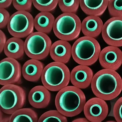 Polyester Sewing Thread 20S/2 on cone at the Hubei HuiLai Textile mill