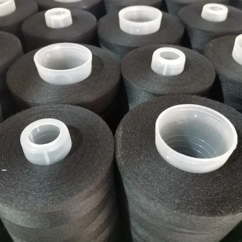 Polyester Sewing Thread 30S/2 on cone at the Hubei HuiLai Textile mill
