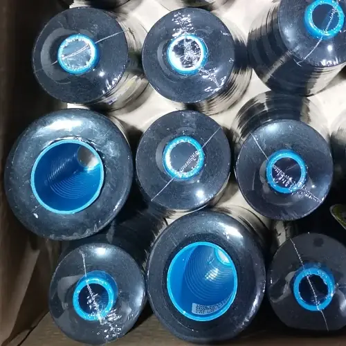 Polyester Sewing Thread 60S/2 on cone at the Hubei HuiLai Textile mill