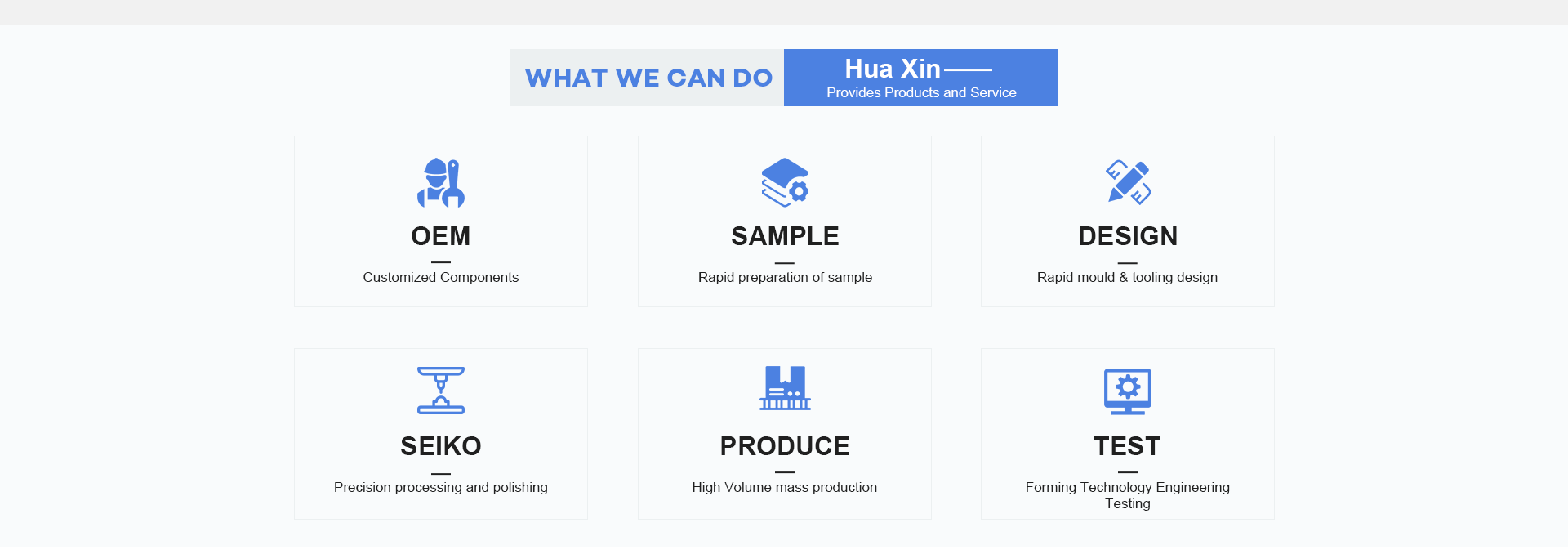 Was wir können, gefertigt von Shenzhen Huaxin Precision Ceramics
