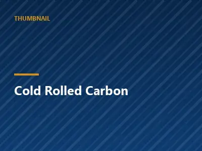 Cold rolled carbon steel coil with an oiled surface